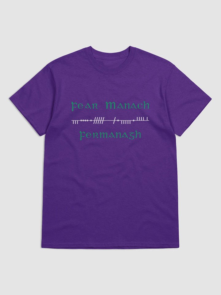 Fermanagh/Fear Manac Orthodox Style Ogham printed T-shirt product image (37)