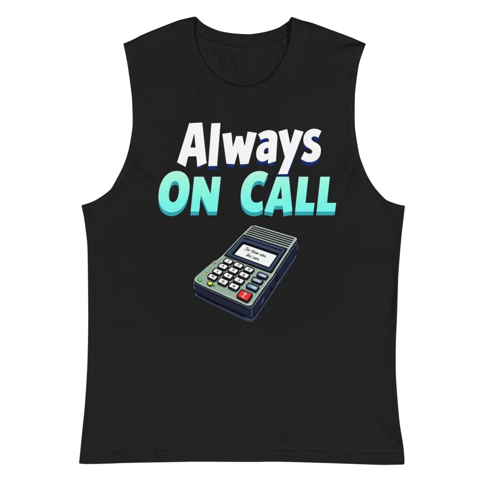 Always On Call Pager Muscle Tank product image (2)