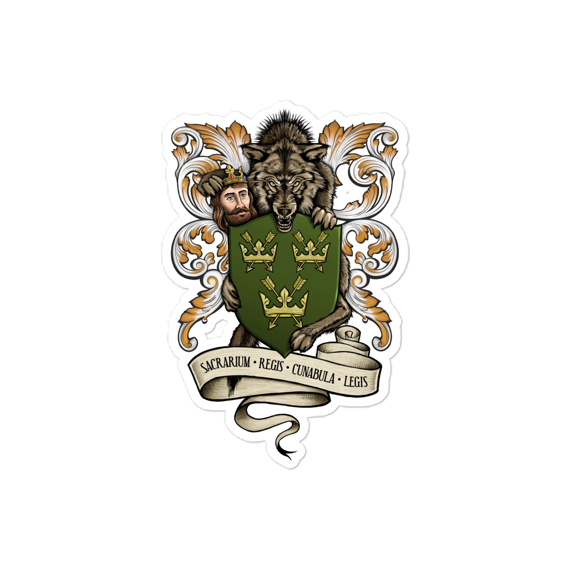 Bury St Edmunds Coat of Arms Die-Cut Sticker product image (1)