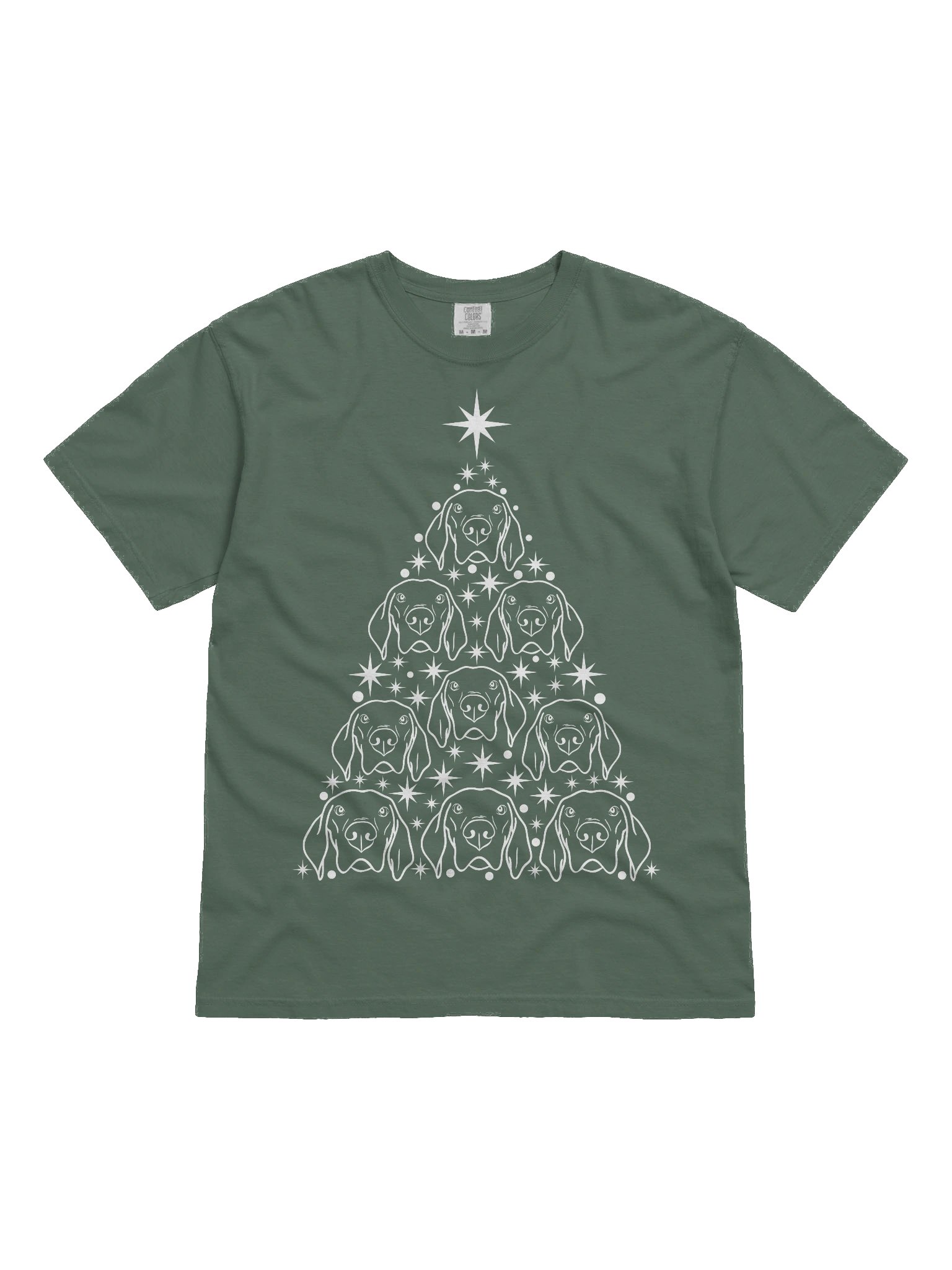 Weimaraner Christmas Tree T-Shirt product image (2)