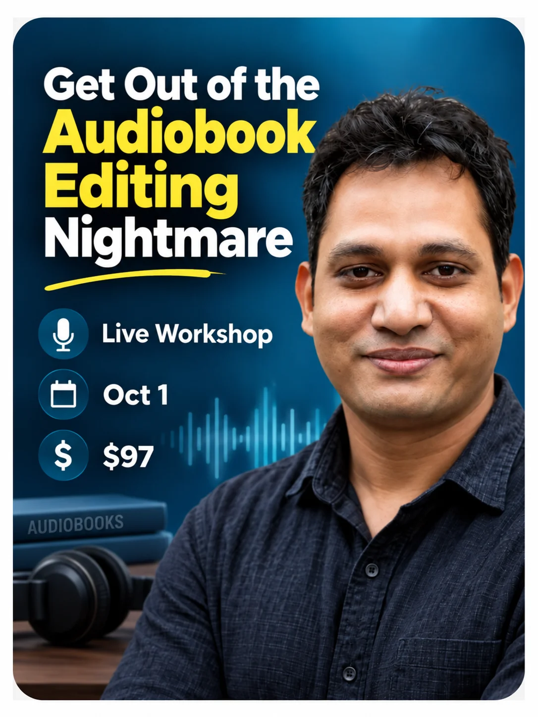 (Instant Replay available) Get Out of the Audiobook Editing Nightmare product image (1)