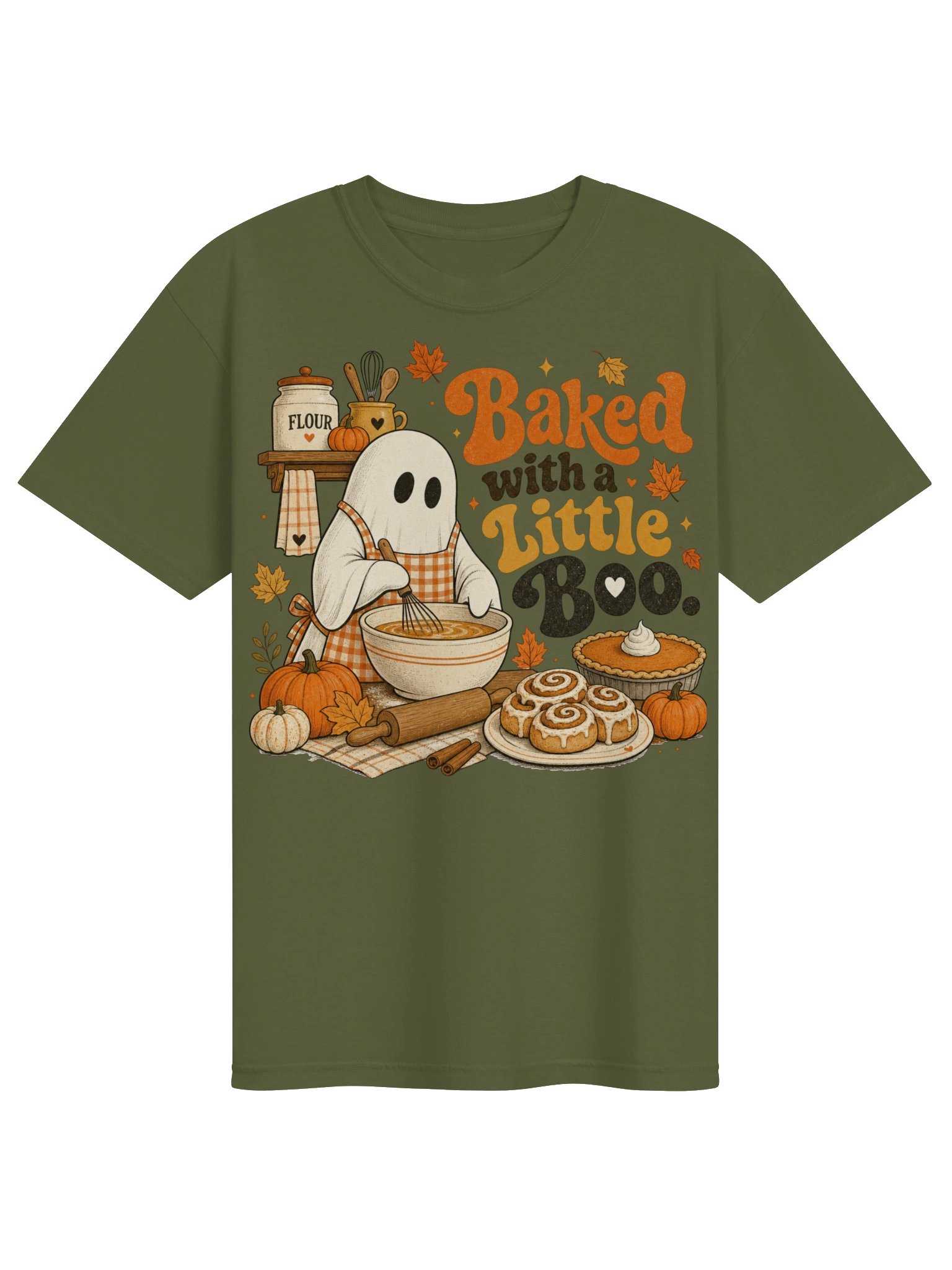 Baked with a Little Boo Fall Baking Tee product image (1)