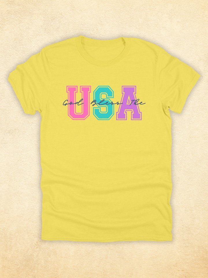 GOD Bless The USA T-shirt, Summer Vibes product image (2)