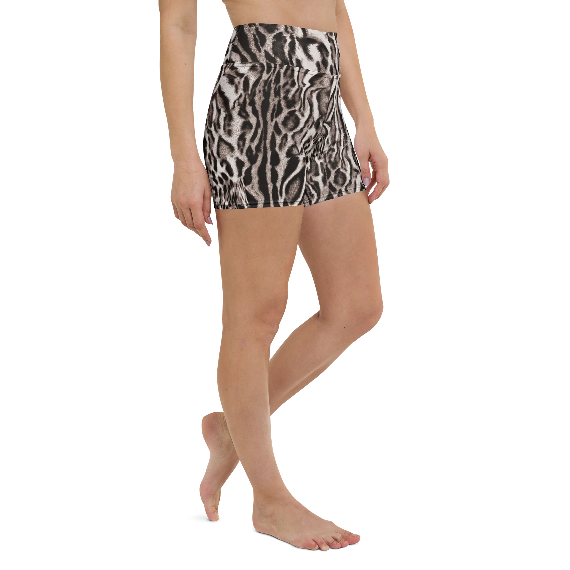 SHORT FEMME TAILLE HAUTE ULTRA SOUPLE IMPRIMÉ Leopard – ALCHIMISTAE product image (5)