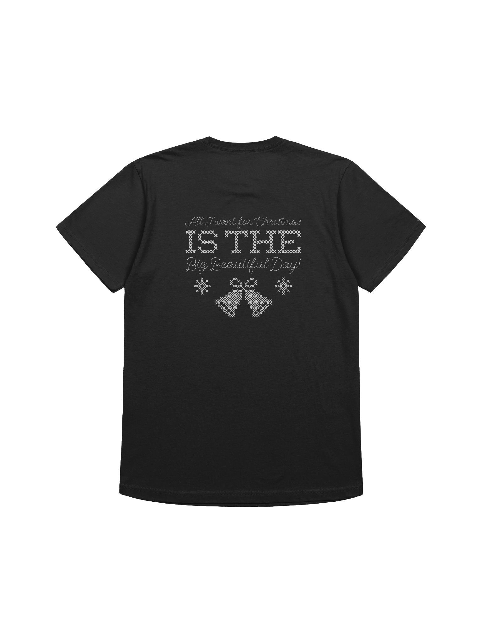 All I Want For Christmas Cross-Stitch Tee | Next Level product image (4)
