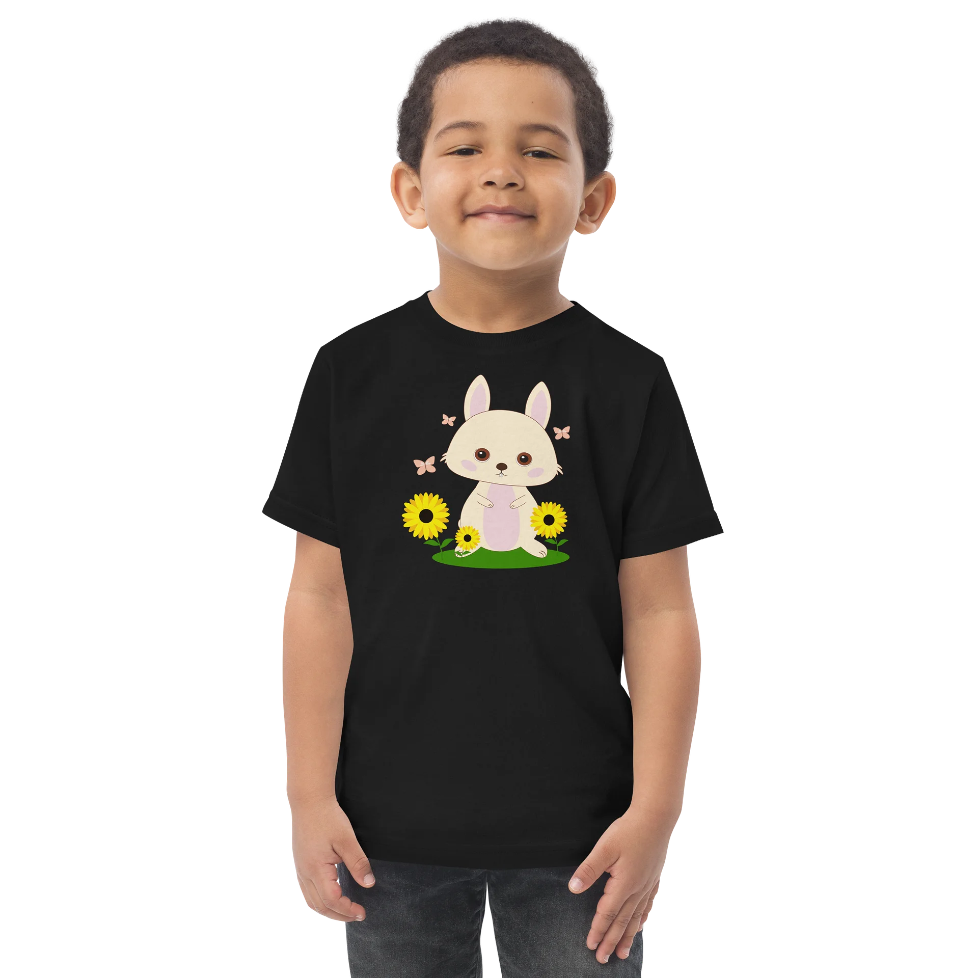 Soft Paws & Petals Bunny Toddler Jersey T-Shirt product image (1)