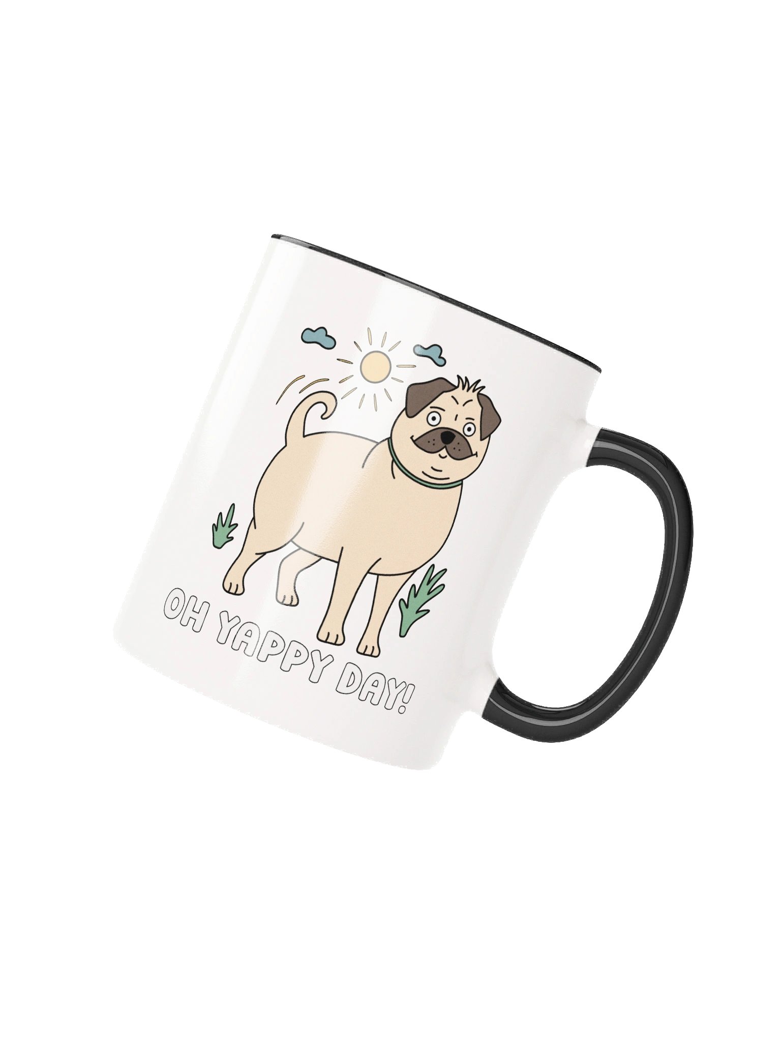 Oh Yappy Day Pug Mug product image (1)
