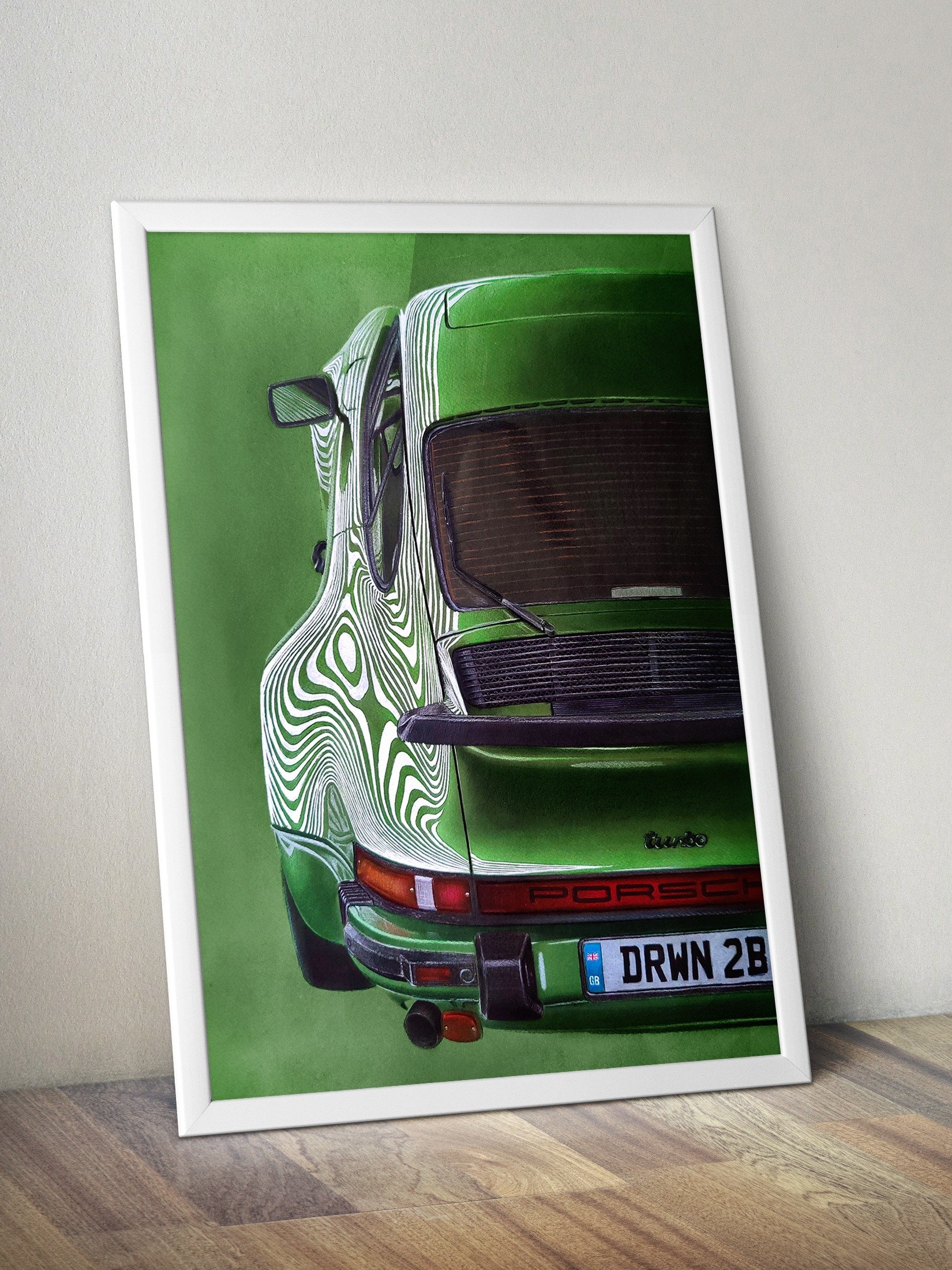 Grun Porsche 911 - A3 Print product image (1)