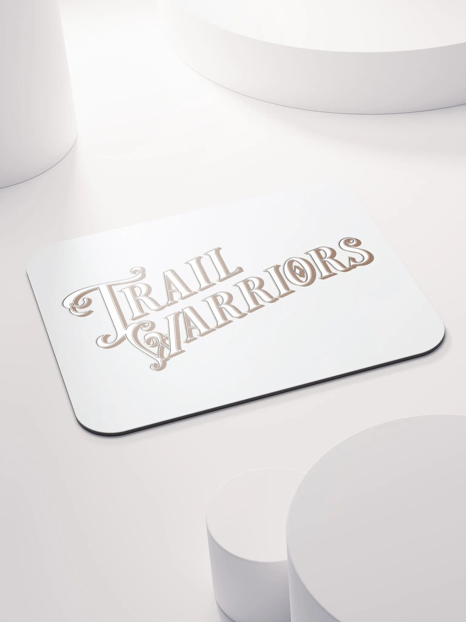 Brown Classic Trail Warriors Emblem Mouse Pad product image (4)