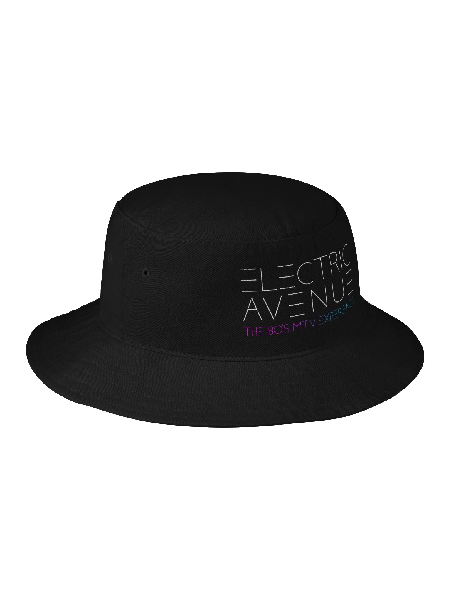 Printed Bucket Hat (Black/Blue) product image (4)