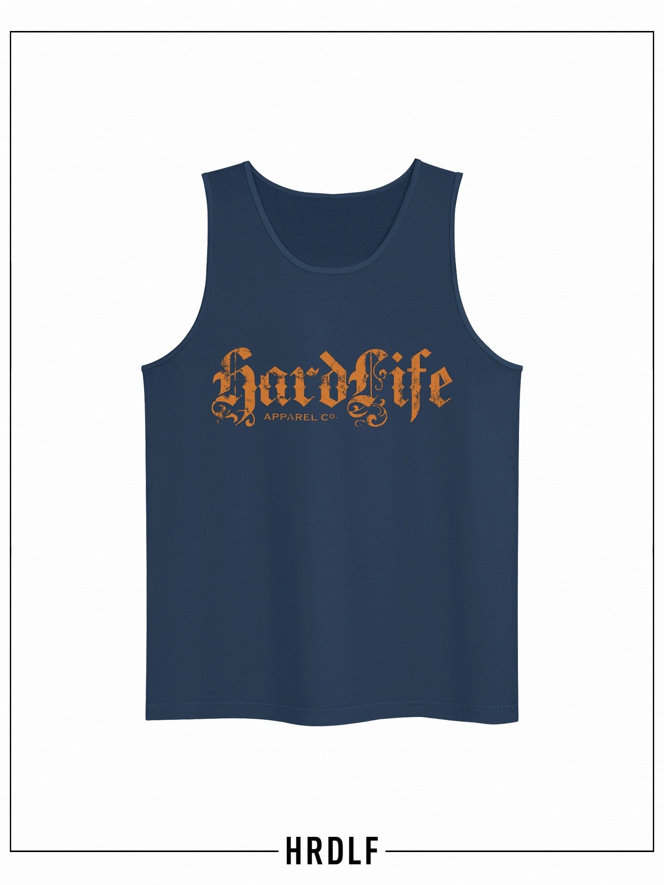 OG Logo - Distressed Orange on Navy Tank product image (1)