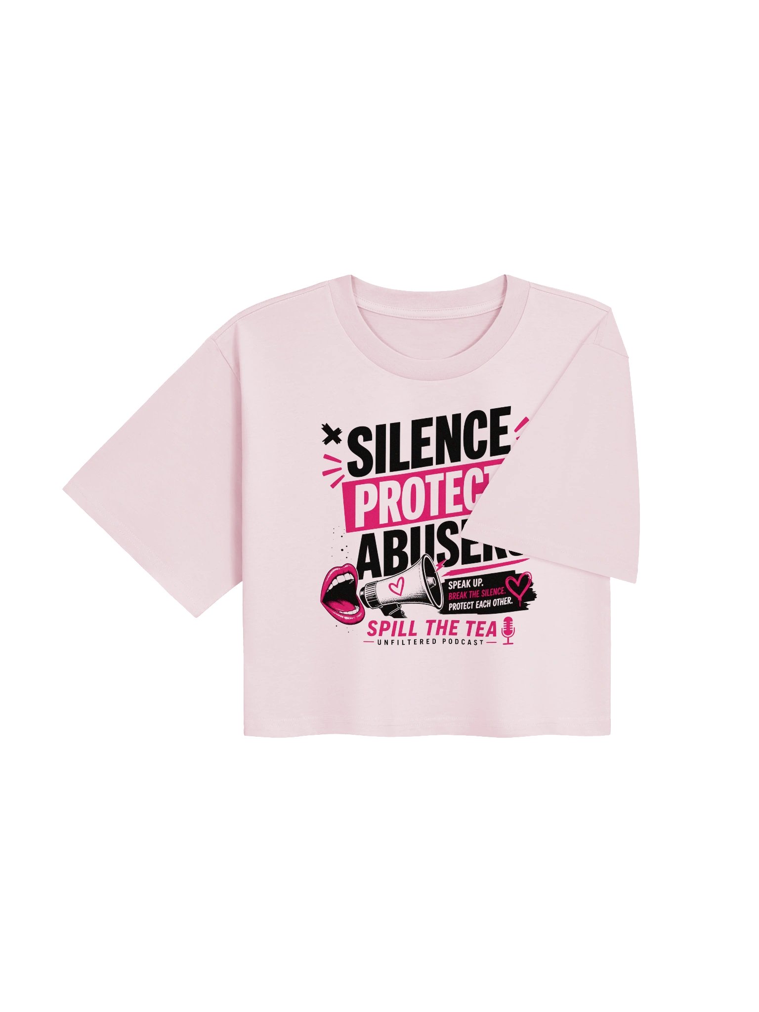 Silence Protects Abusers Crop Tee product image (4)