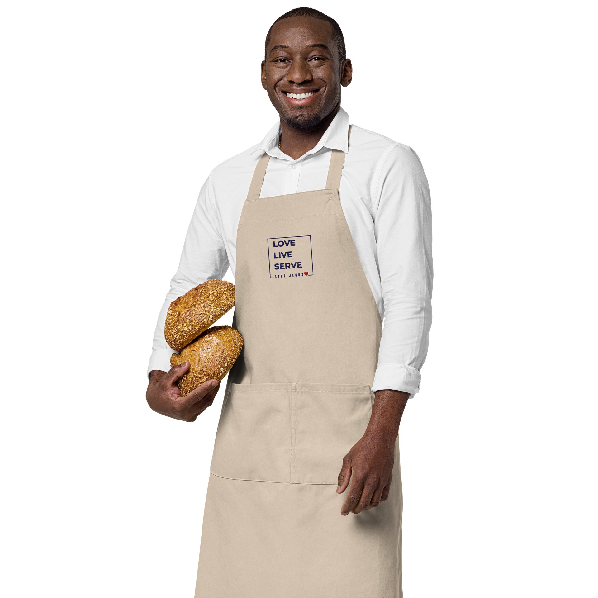 Embroidered Love. Live. Serve. Like Jesus Heavy Duty Apron product image (5)