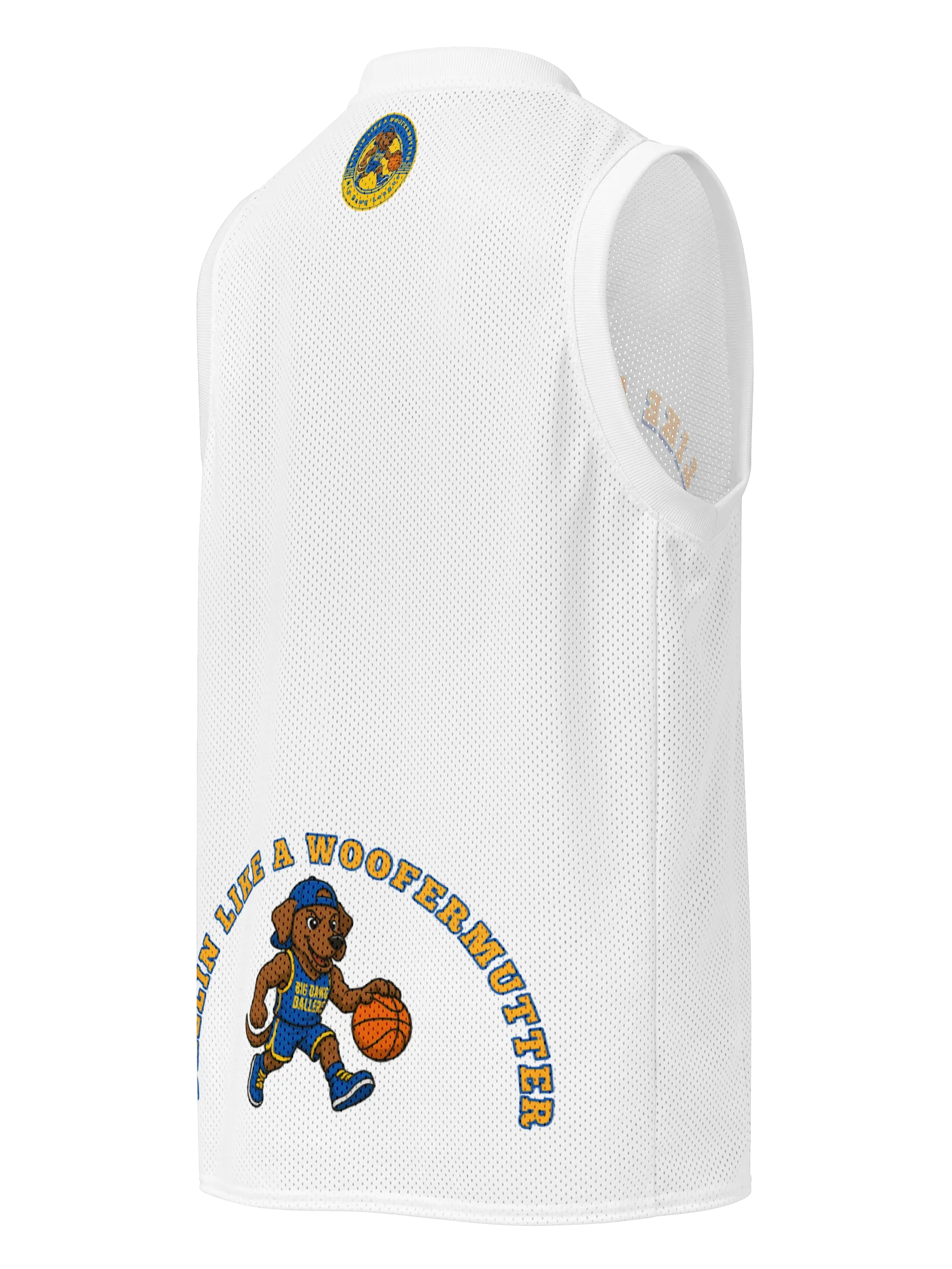 Brown Labrador Ballin Like A WooferMutter™ Premium Basketball Jersey product image (3)