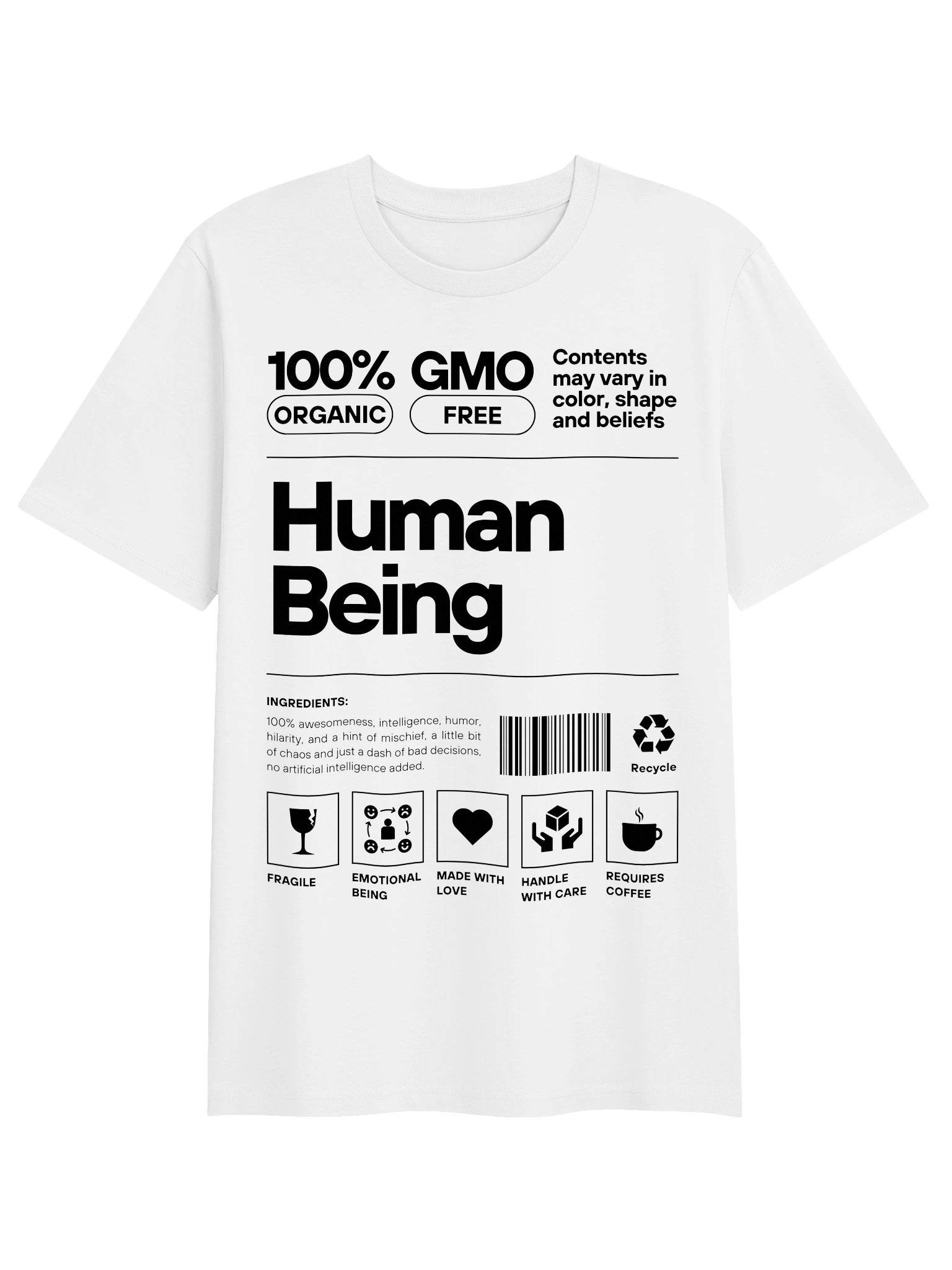 Unisex Organic Ribbed Neck T-Shirt product image (3)