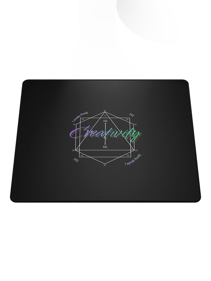 Creativity 132 Vibrational Gaming Mousepad (purple to green)-Black product image (2)