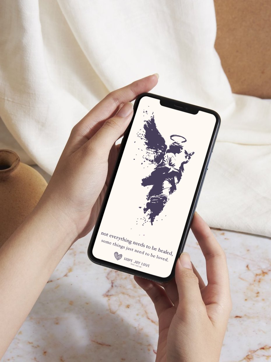 The Angel and the Butterfly Phone Wallpaper Bundle product image (2)