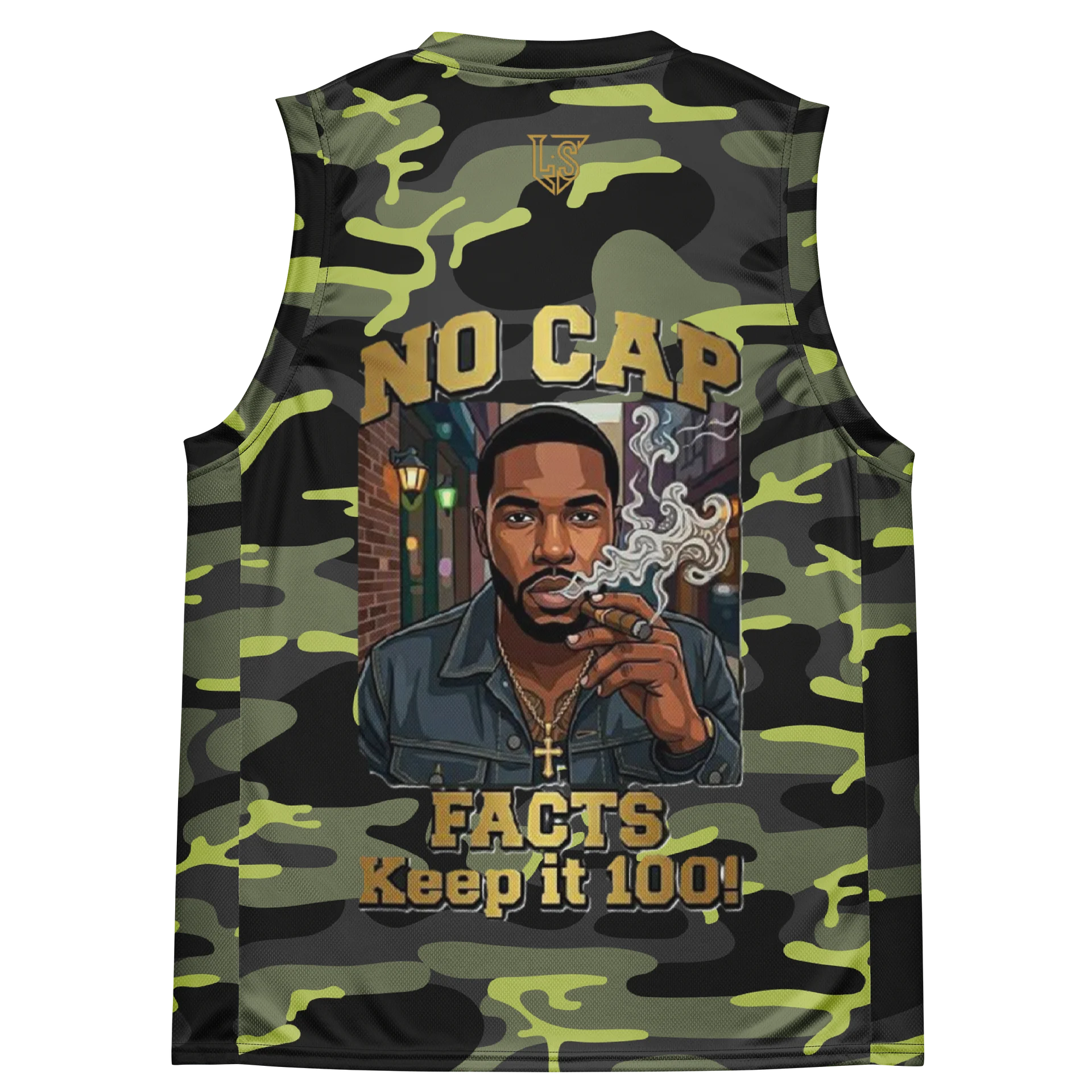 No Cap Camouflage Sleeveless Pattern Design product image (4)