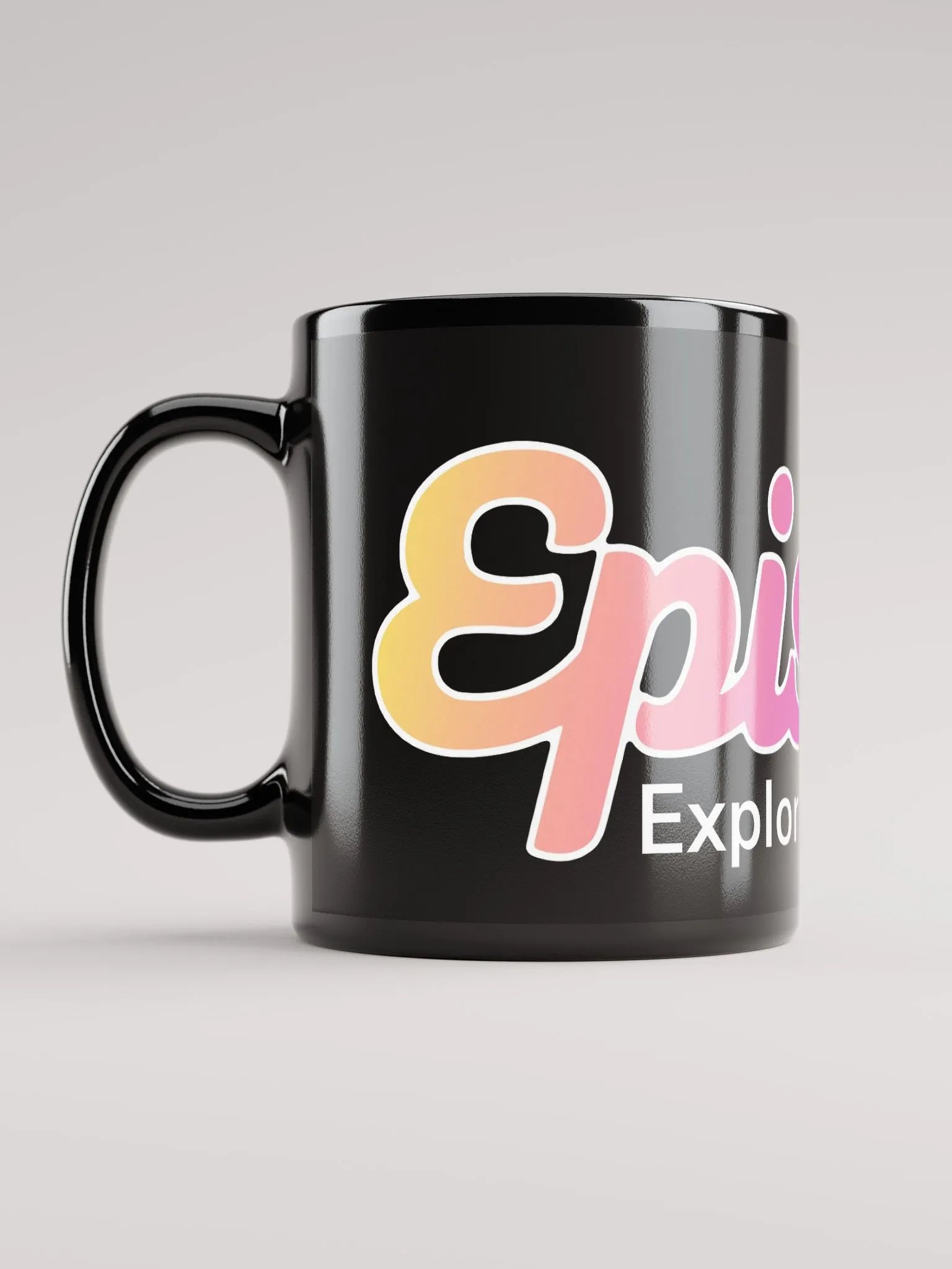 Episode Black Glossy Mug With Gradient Logo product image (6)