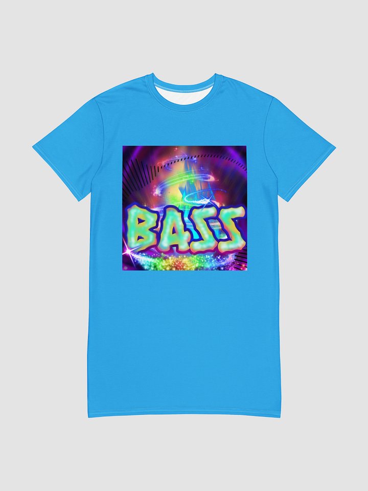 Hyper Bass Long T-Shirt Dress [Blue] product image (1)