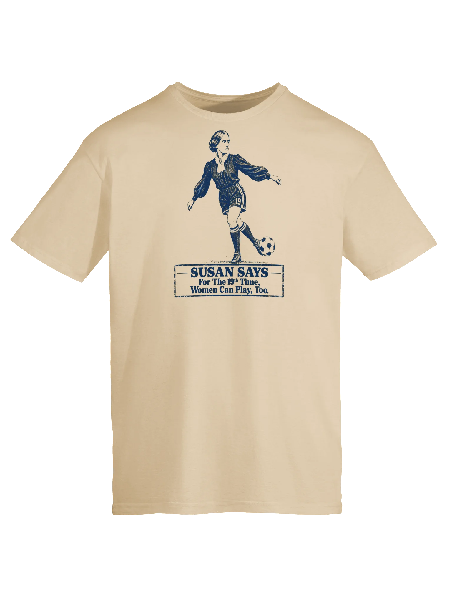 Susan B. Anthony Women Can Play, Too Soccer Tee product image (5)