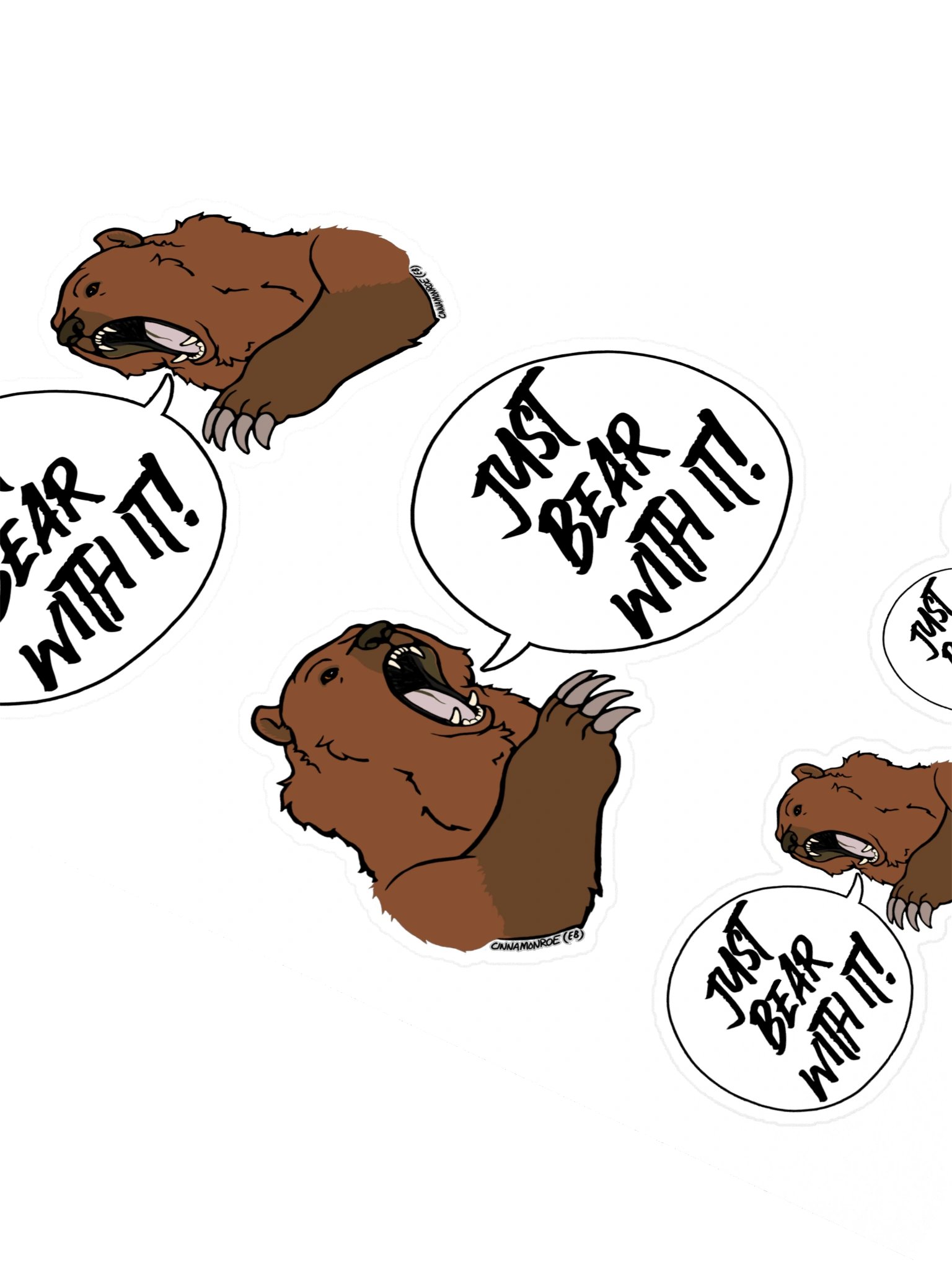 Just Bear With It! Sticker Sheet product image (2)