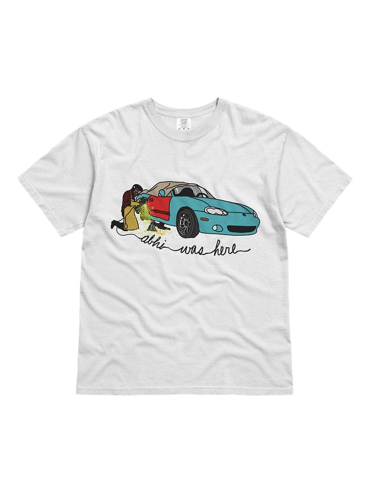ABHI WAS HERE shirt - white product image (1)