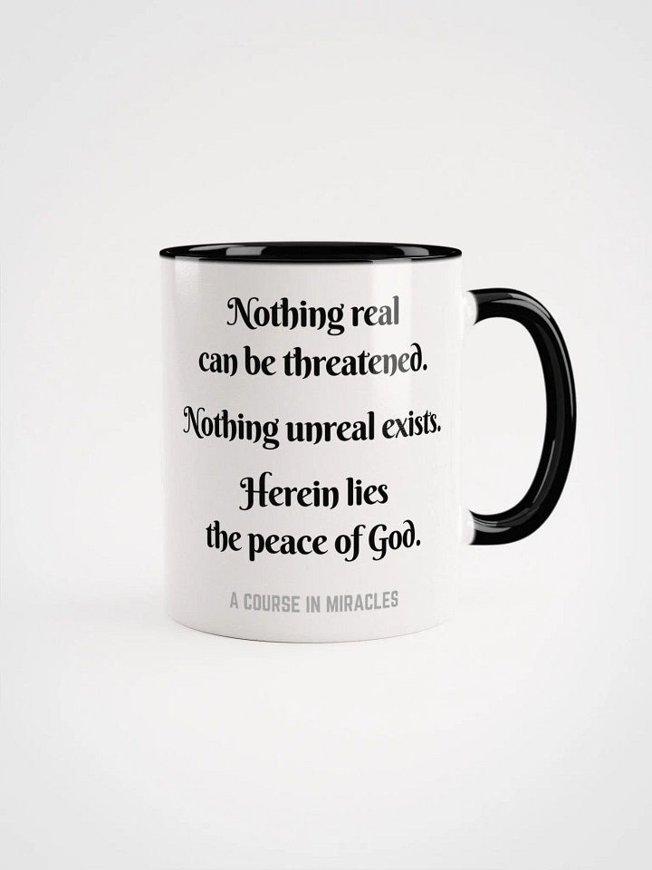 Nothing real can be threatened - ACIM Inspirational Mug product image (9)