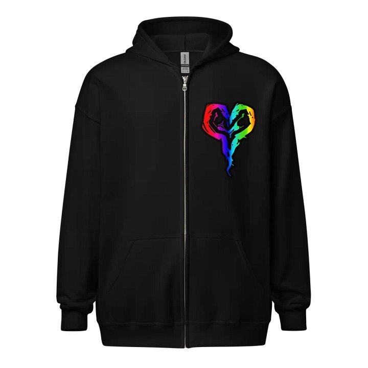 HOLLOWxWAY HOLLOW Heartbow Zip-Up Hoodie product image (1)