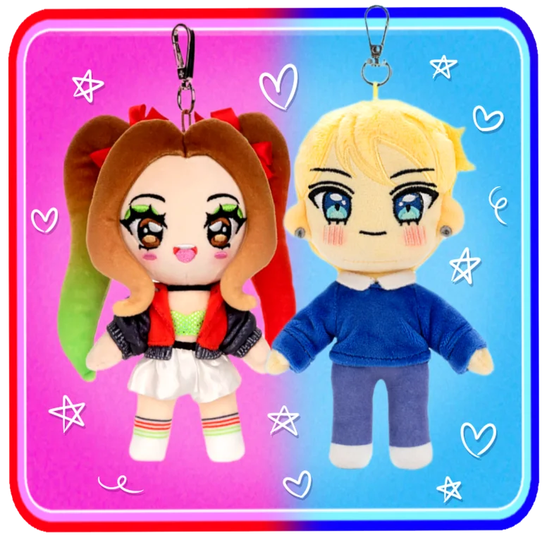 Preorder - iBella & Mason Plush Keychain Set product image (1)