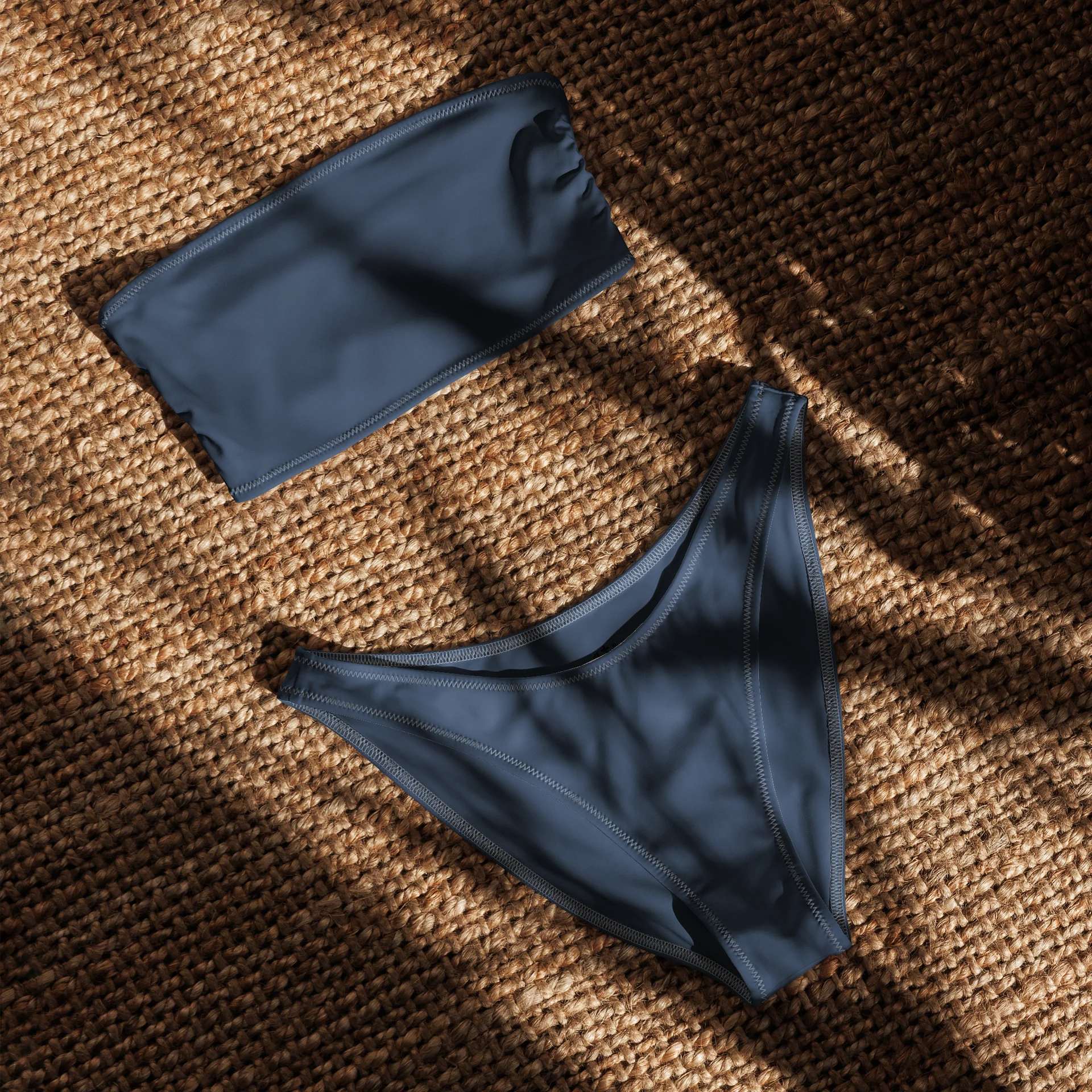 His House Womens Bandeau Bikini Set - Merlot product image (6)