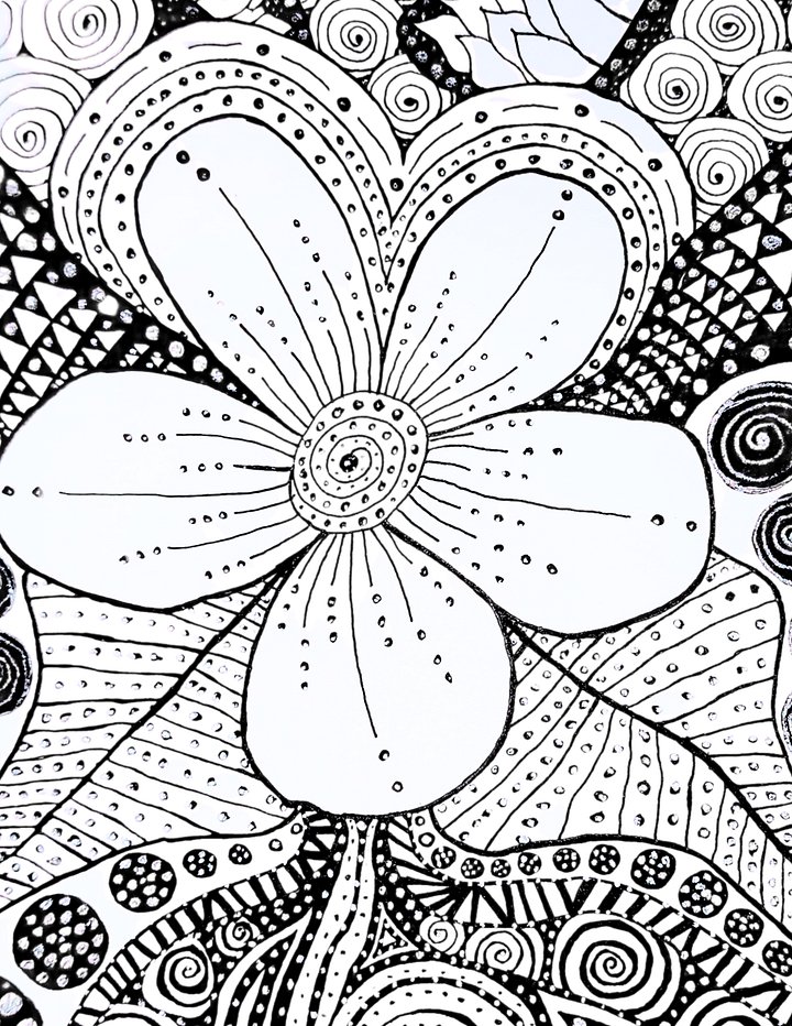 Flower Bloom Coloring Page product image (1)