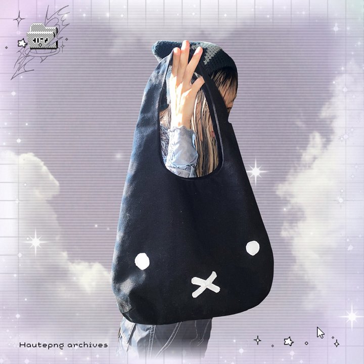 (made to order) miffy fashion sling bag (black) product image (1)