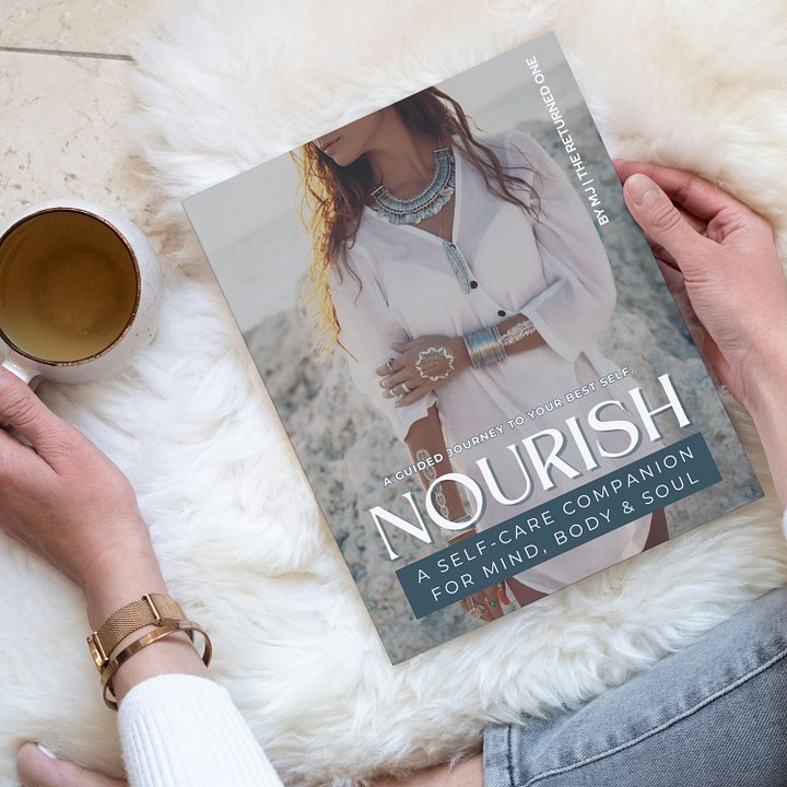 NOURISH Self-Care Journal Workbook 55-Page Guided Workbook | Instant Download | Inner Healing product image (1)