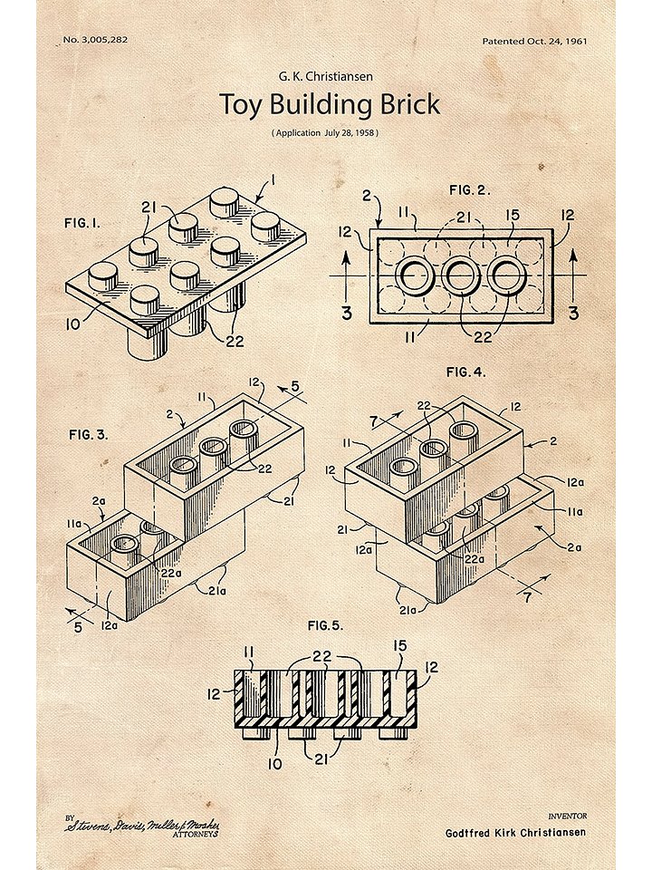 LEGO Brick Patent | Poster product image (1)
