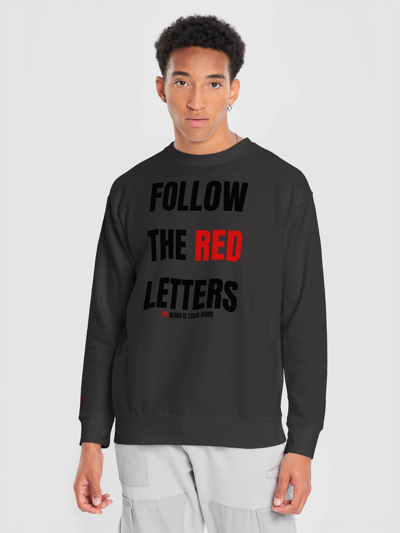 FOLLOW THE RED LETTERS Graphic Sweatshirt product image (4)