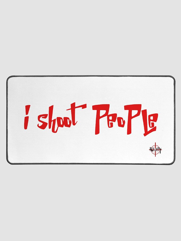 i shoot people desk mat product image (1)