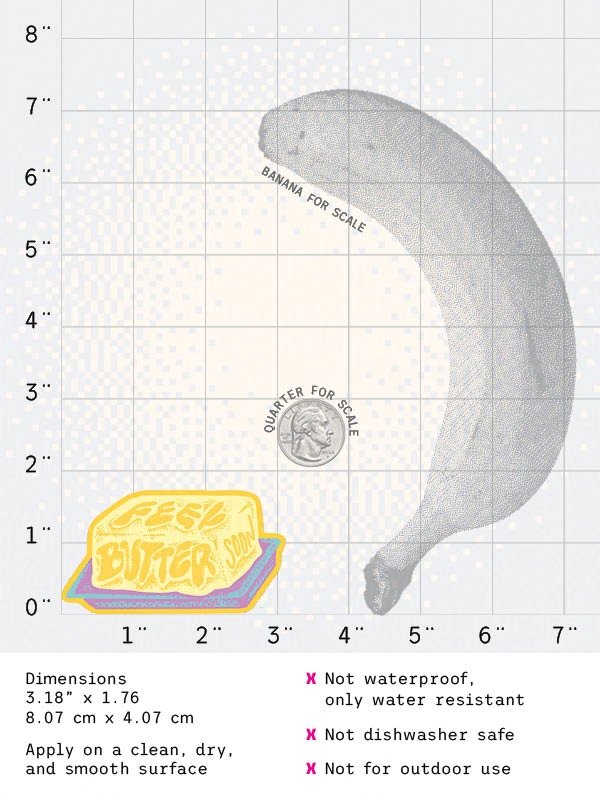 Feel Butter Soon Sticker product image (2)