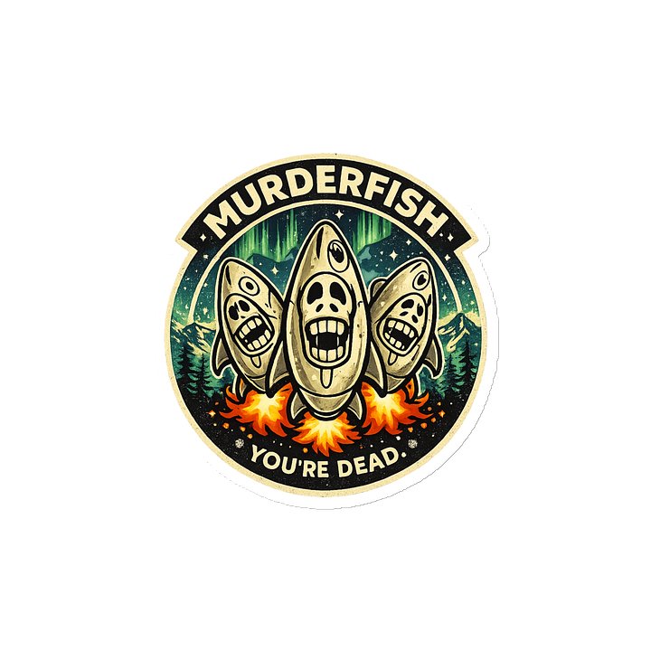 Murderfish “You’re Dead” Sticker product image (2)