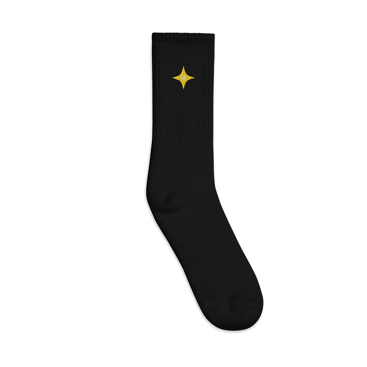 F&F Star Embroidered Crew Socks (YLW) product image (1)