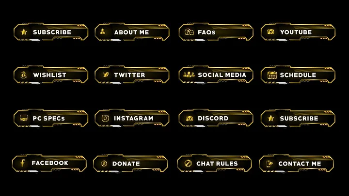 Golden Luxury Twitch Panels product image (2)