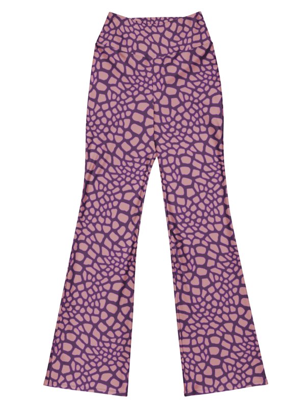 Purple Giraffe Flare Leggings product image (1)