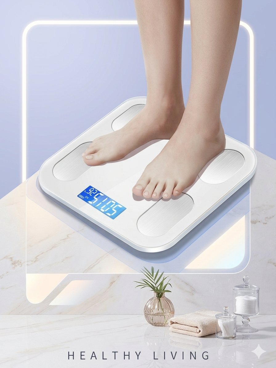 AUX Body Scale: Smart App / Digital Models, 81+ Metrics, 0.01kg High Precision, USB Rechargeable / Battery, 400lb Capacity product image (9)