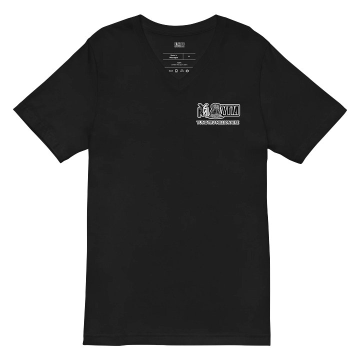 Yung Tru Millionaire Monochrome V-Neck Tee product image (3)