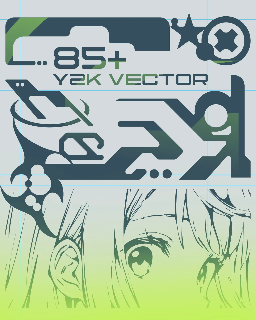 FREE 85+ Y2K VECTORS product image (1)