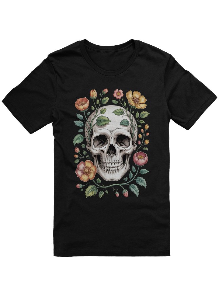 Floral Skull – Gothic Botanical Art product image (1)
