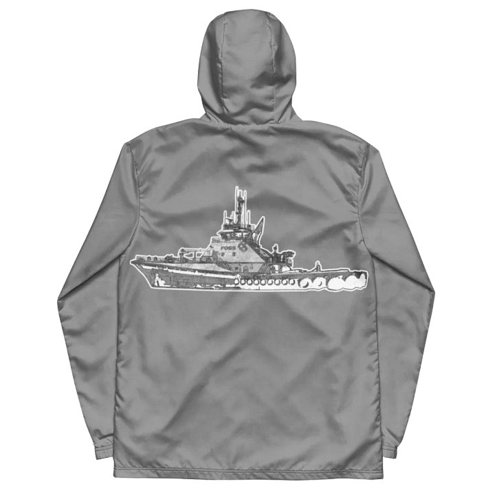 Gray Foss tug Sketch Windbreaker product image (1)