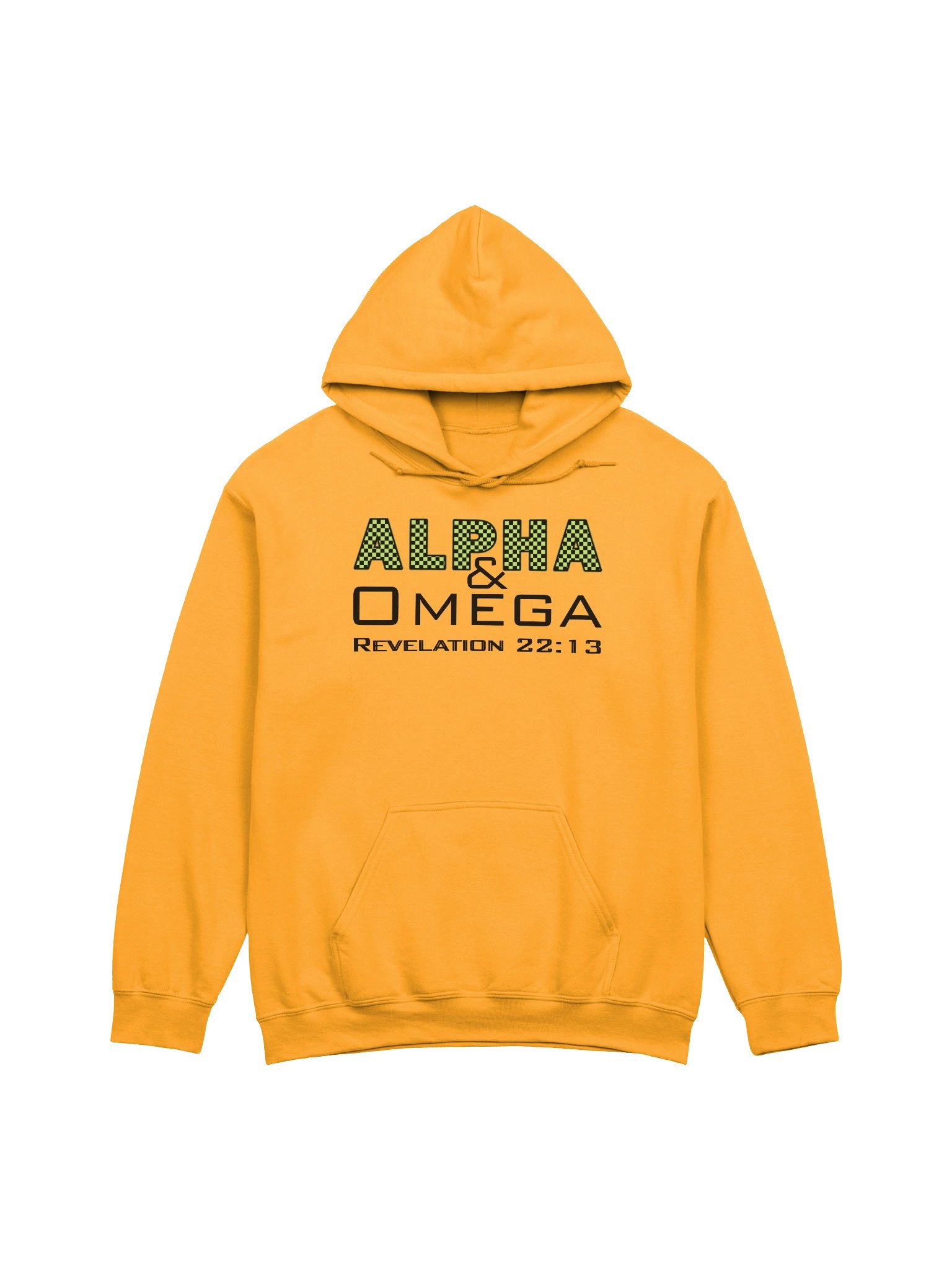 Alpha & Omega Christian Gildan Hoodie | Jesus Christ Faith Apparel | Inspirational Bible Verse Hoodie for Believers product image (2)