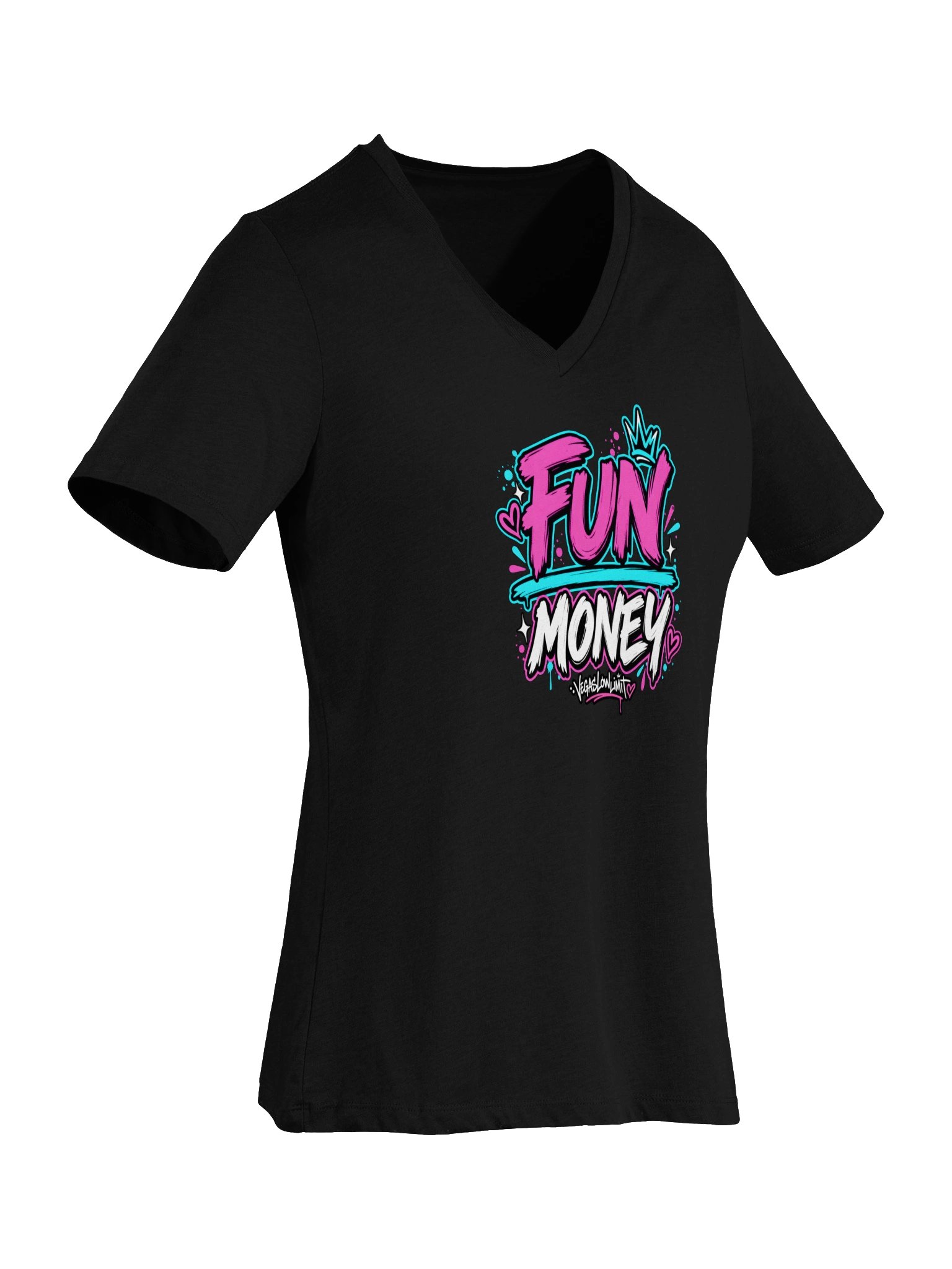 FUN / MONEY Ladies V-Neck product image (22)