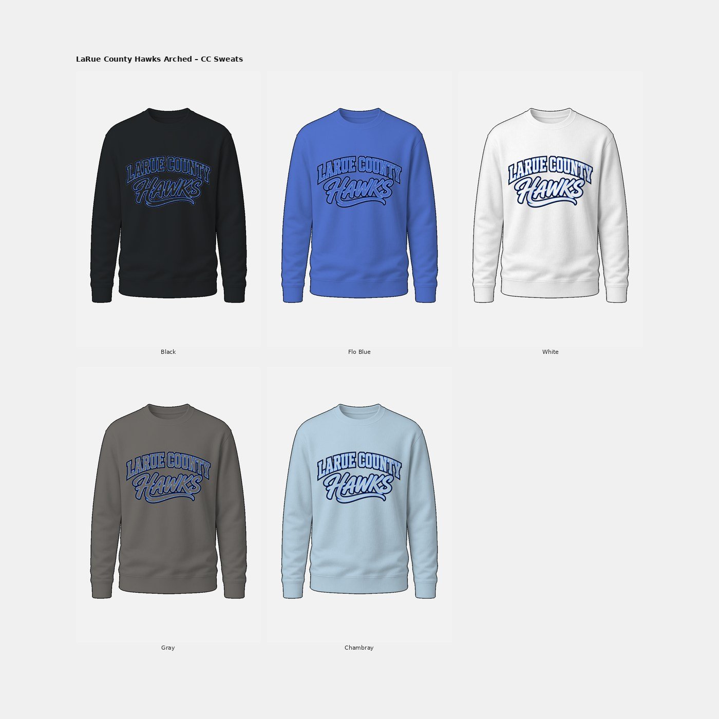 LC HAWKS SCRIPT Comfort Colors Sweatshirt product image (5)